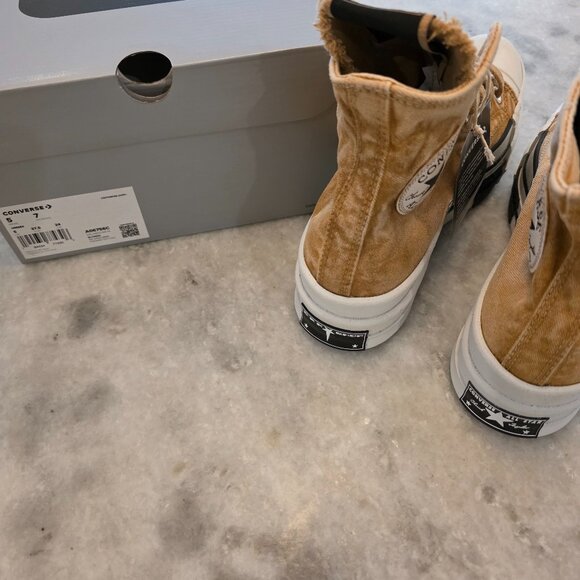 Converse DRKSHDW Chuck Taylor All Star DBL DRKSTAR Beige - Picture 8 of 10